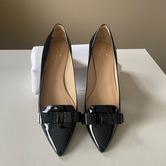 Kate Spade New York Gold Block Heel Shoes 9.5 - Picture 4 of 9